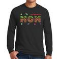 Dad And Mom Of The Birthday Boy Pixel Game Matching Family Men Long Sleeve T-Shirt