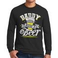 Dad Needs A Beer Button Up Shirts Beer Drinking Lover Men Long Sleeve T-Shirt