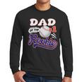 Dad Rookie Of Year 1st Birthday Baseball Theme Matching Men Long Sleeve T-Shirt