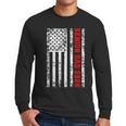 Dad Senior 2026 Proud Dad Of A Class Of 2026 Graduate Flag Men Long Sleeve T-Shirt