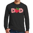 Dad Strawberry First Birthday Family Strawberry Men Long Sleeve T-Shirt