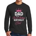Dad Of The Sweet Sixteen Birthday Girl 16th Pink Crown Men Long Sleeve T-Shirt