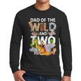 Dad Of The Wild Two Zoo 2nd Birthday Safari Jungle Animal Men Long Sleeve T-Shirt