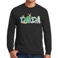 Dada Farm Animal Birthday Family Matching Party Dad Father Men Long Sleeve T-Shirt