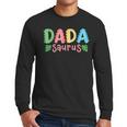 Dada Saurus Kids Dinosaur Birthday Party Family Matching Men Long Sleeve T-Shirt