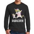Dadacorn Shirt Unicorn Dad And Baby Best Father Men Long Sleeve T-Shirt