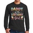 Daddy Of The Birthday Girl Ice Cream Lover Party Men Long Sleeve T-Shirt