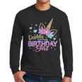 Daddy Of The Birthday Princess Girl Dad Unicorn Bday Party Men Long Sleeve T-Shirt