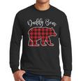 Daddy Dad Bear Pajama Red Buffalo Xmas Family Christmas Men Long Sleeve T-Shirt
