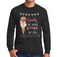Daddy Dad Ice Cream Third Birthday Three Scoops Of Fun Men Long Sleeve T-Shirt