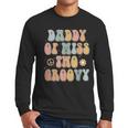 Daddy Dad Two Groovy Second Birthday Retro 2nd Bday Party Men Long Sleeve T-Shirt