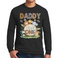 Daddy Of The Wild One 1St Birthday Kids Safari Jungle Men Long Sleeve T-Shirt