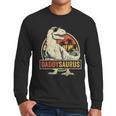 Daddysaurus Shirt T-Rex Dad Dinosaur Men Long Sleeve T-Shirt