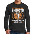 Daughter Basketball Sport Basketball Dad Mom Basketball Fan Men Long Sleeve T-Shirt