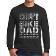 Dirt Bike DAD Bike Motocross Enduro US Flag Shirt T-Shirt Men Long Sleeve T-Shirt