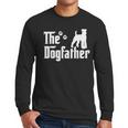 The Dogfather Tee Fathers Day Dad Dog Lover Schnauzer For Men Women Girls Kids Men Long Sleeve T-Shirt