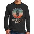Doodle Dog Vintage Doodle Dad Small Men Long Sleeve T-Shirt