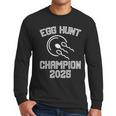 Egg Hunt Champion 2025 First Time Dad Pregnancy Reveal Men Long Sleeve T-Shirt