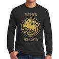 Father Of Cats Shirt Cat Dad Cat Daddy Men Long Sleeve T-Shirt