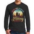 Father Daughter Fishing Partner For Life Retro Matching Dad Men Long Sleeve T-Shirt