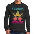 Fathers Day I Wear A Unicorn Shirt Dadacorn Men Long Sleeve T-Shirt