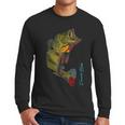 Fishing Shirts PEACOCK BASS Fishing Art Shirt For Dad Men Long Sleeve T-Shirt