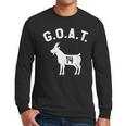 GOAT Number 14 Greatest Of All Time Dad Joke Men Long Sleeve T-Shirt