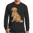 Golden Retriever I Love Dad Dog Dad Father's Day Men Long Sleeve T-Shirt