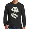 Great Pyrenees Pyr Minimalist Simple Dog Mom Dad Boys Girls Men Long Sleeve T-Shirt