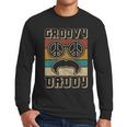 Groovy Daddy 60s Outfit 70s Themed Party Costume Dad Hippie Men Long Sleeve T-Shirt