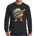 Hamburger Dabbing Kids Men Women Dab Dance Cheeseburgers Dad Men Long Sleeve T-Shirt