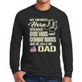 Hero Wears Dog Tags Combat Boots Proud Army Dad Father Men Long Sleeve T-Shirt