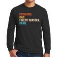 Husband Dad Firepit Master Hero Men Long Sleeve T-Shirt