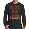 I'm Dad Grandpa Retired Firefighter Nothing Scares Me Men Long Sleeve T-Shirt