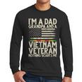 I'm A Dad Grandpa And A Vietnam Veteran Nothing Scares Me Men Long Sleeve T-Shirt