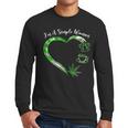 I'm A Simples Woman Loves Weed Coffee And Dog Dad Mom Men Long Sleeve T-Shirt