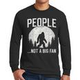 Introvert Bigfoot People Not A Big Fan Dad Joke Men Long Sleeve T-Shirt
