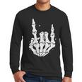 Just A Dad Who Always Came Back 2 Sided Skeleton Men Long Sleeve T-Shirt