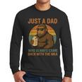 Just A Dad Who Always Came Back With The Milk Bigfoot Men Long Sleeve T-Shirt