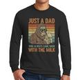 Just A Dad Who Always Came Back With The Milk Daddy Men Long Sleeve T-Shirt