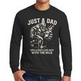 Just a Dad Who Always Came Back With The Milk Shirt Bigfoot Men Long Sleeve T-Shirt