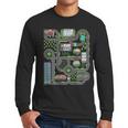 Kid Play Cars On Dad Back Race Track Mat Fathers Day Men Long Sleeve T-Shirt