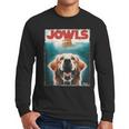 Light Golden Retriever Jowls Top Paws Cream Lab Dog Mom Dad Men Long Sleeve T-Shirt