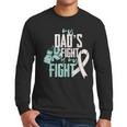 Lung Cancer Dad Ribbon Men Long Sleeve T-Shirt
