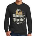 Magical Dad Manager Of Mischief Birthday Boys Girls Men Long Sleeve T-Shirt Magical Dad Manager Of Mischief Birthday Boys Girls Men Long Sleeve T-Shirt