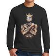 I Am Man King Powerful Dad Afro Melanin Black History Men Long Sleeve T-Shirt