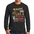 Men Anime Father's Day Anime Dad Except Way Cooler Men Long Sleeve T-Shirt
