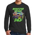 Monster Truck Dad Family Matching Birthday Party Fathers Day Men Long Sleeve T-Shirt