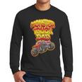 Monster Truck Dad Hot Red Graffiti Style Men Long Sleeve T-Shirt