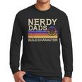 Nerdy Dad RPG Gaming D20 Tabletop Games RPG Gamer Men Long Sleeve T-Shirt